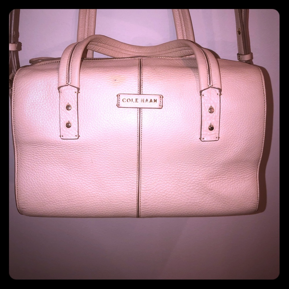 Cole Haan leather light cream  cross body purse